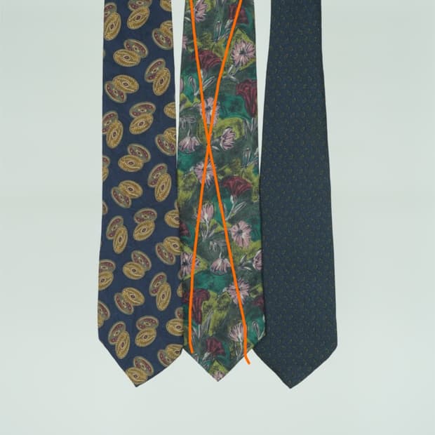 (Italy) 지방시 실크 넥타이 세트 (2개)