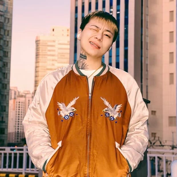 반디더핑크 리버시블 스카잔 M