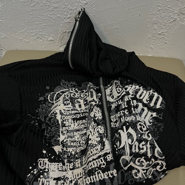 beaumere JPN 펑크 풀집업 후드