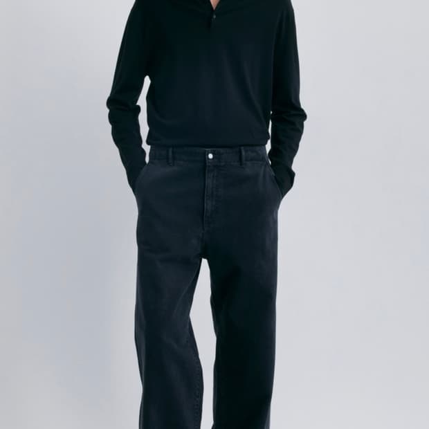 포터리 One Washed Wide Denim(New)Blue Black