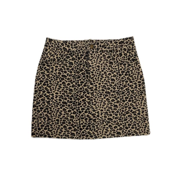 spiga leopard mini skirt