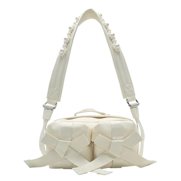 시몬로샤 비디드 보우 프론트 백 스톤