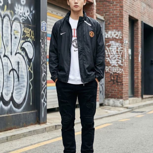 나이키 맨체스터 유나이티드 스톰핏 바람막이 자켓