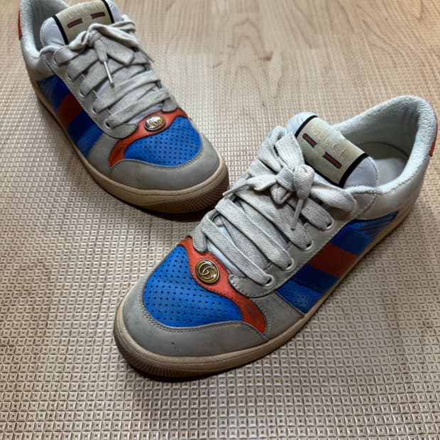7.5 구찌 스크리너 삼선 스니커즈