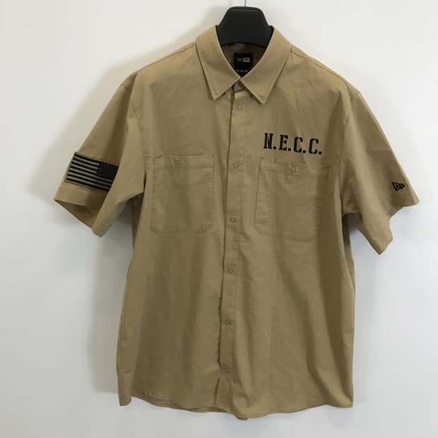 뉴에라 NECC 성조기 반팔워크셔츠 [XL]