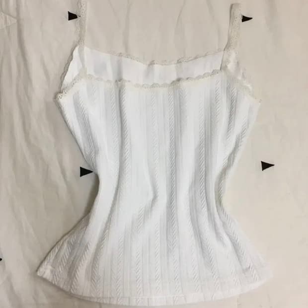 모리걸 하구미 레이스 화이트 끈나시