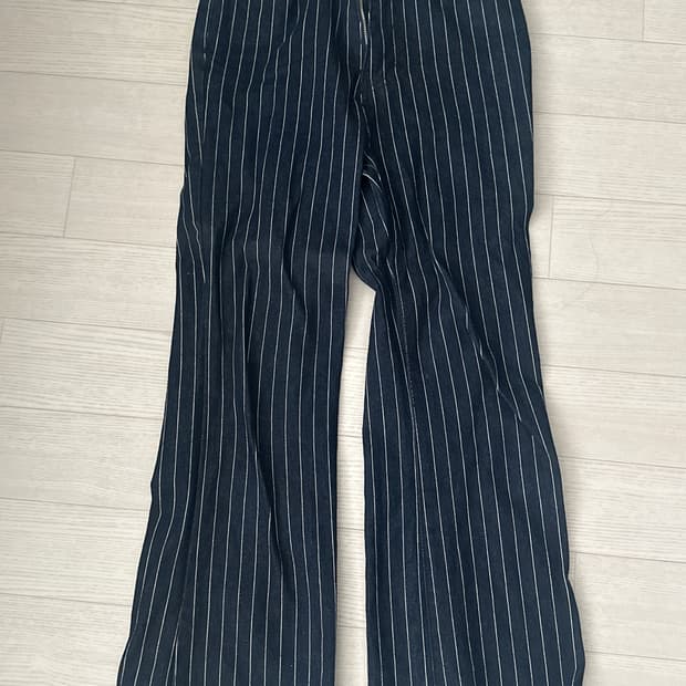 르노우 스트라이프 데님 팬츠