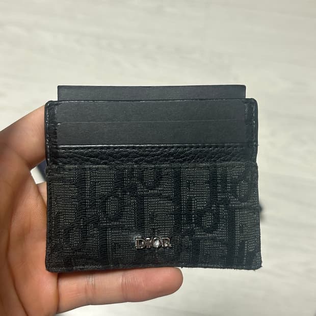 디올 오블리크 카드 지갑 
