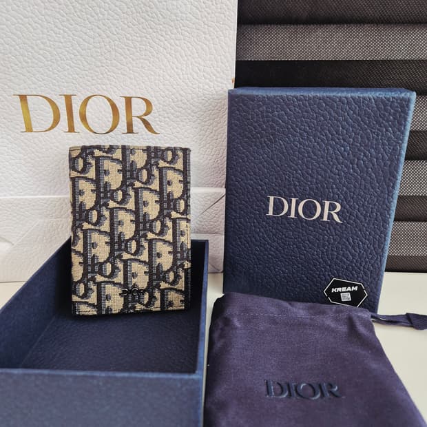 디올 오블리크 카드지갑 (상태 매우 좋음)
