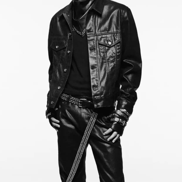 (1회착) 자라 × 루도빅 드 생 세르넹 왁스코팅 데님 트러커 L