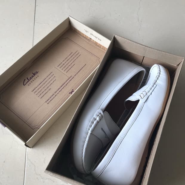 clarks 화이트 로퍼