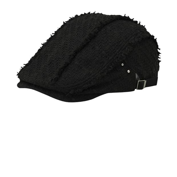 보헴서 트위드 헌팅캡 모자 블랙 bohemseo tweed hunting