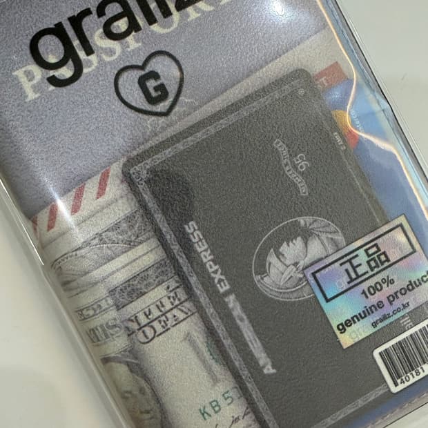 (미사용 새상품)Grailz 여권 지갑 그레일즈