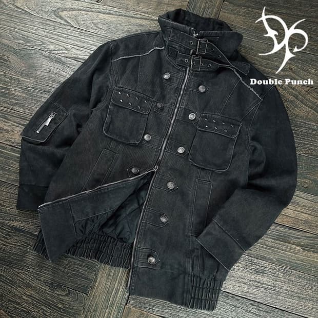 [더블펀치] 나폴레올 투웨이 집업 데님 자켓 M19884