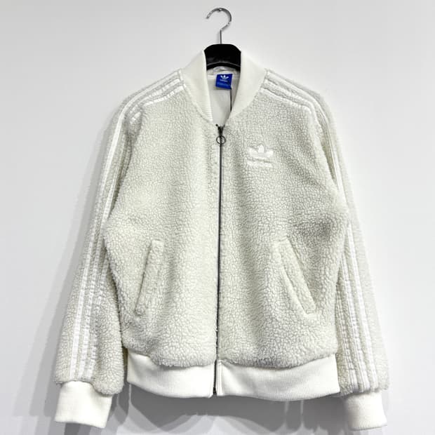 아디다스 뽀글이 양털자켓 (WHITE)