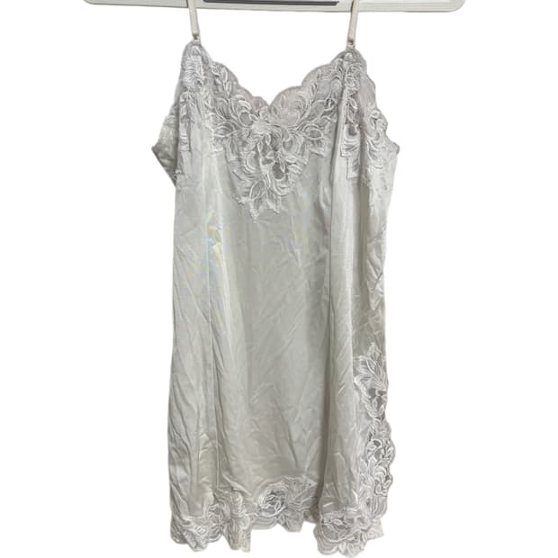 빈티지 화이트 레이스 슬립