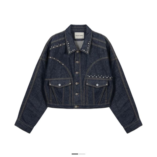 [L]베이컨트 아카이브 리암 스터드 데님 자켓