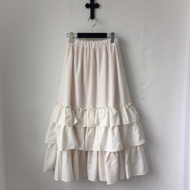 Layer point long skirt