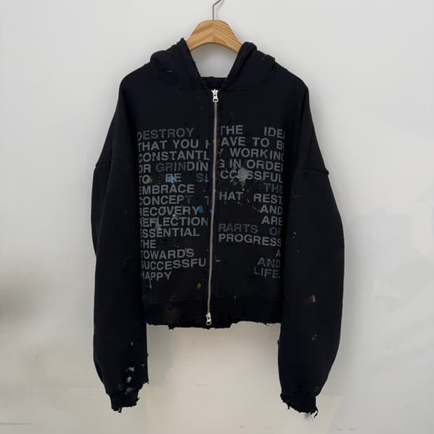 빈티지 후드집업(기모)