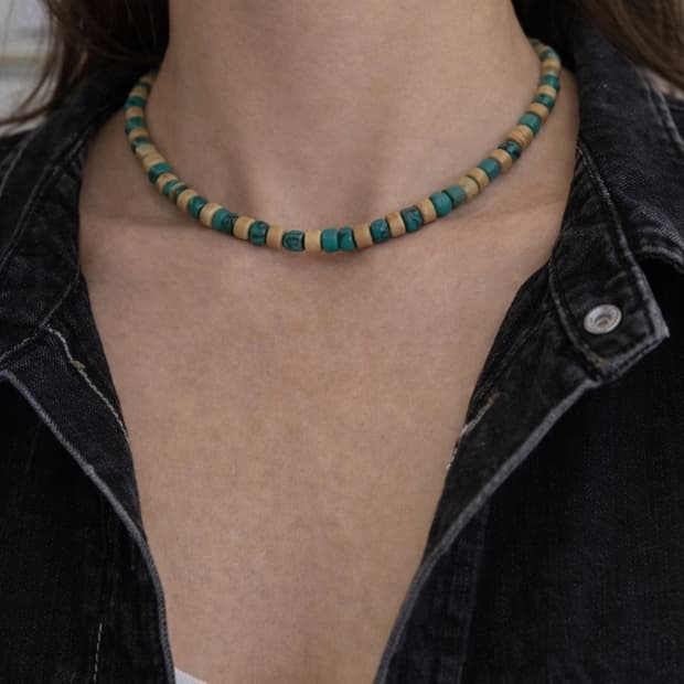 빈티지 비즈 목걸이