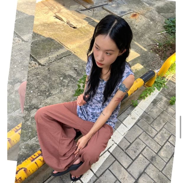 모래하우스 하나리 쉬폰 블라우스