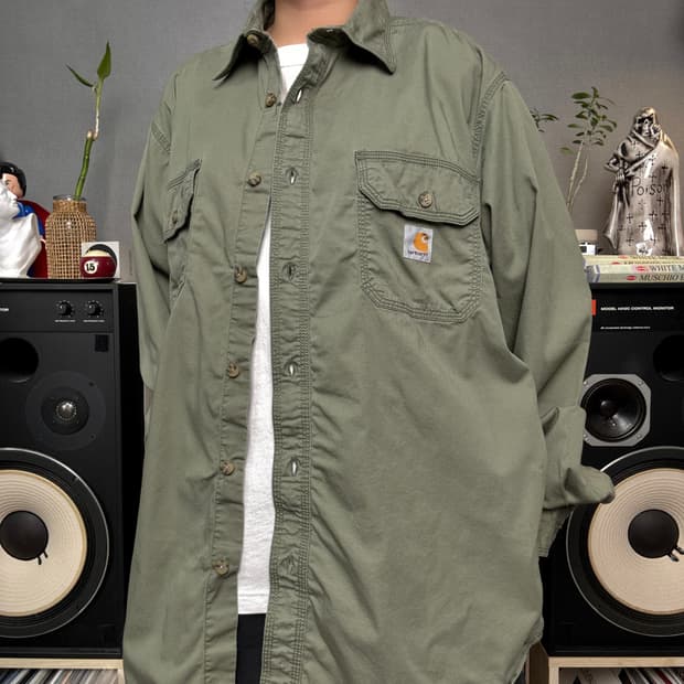 칼하트 카키셔츠