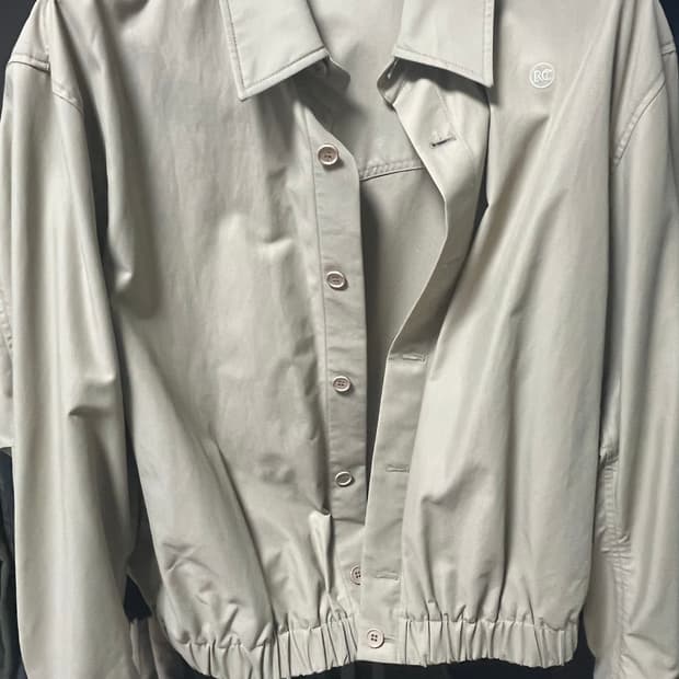 렉토 오버핏 테니스 셔츠 블루종 라이트 베이지 L 사이즈