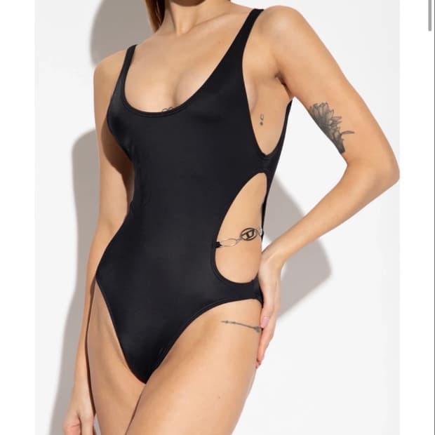 DIESEL 블랙 원피스 수영복 xs