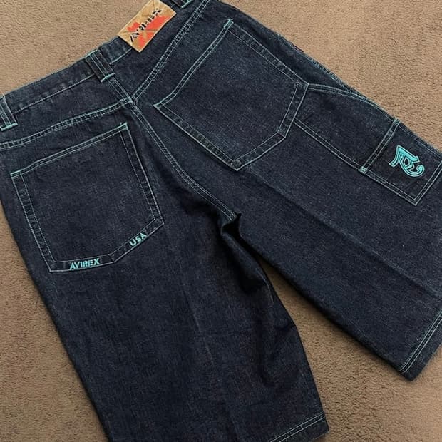 아비렉스 90s 카펜터 데님 버뮤다