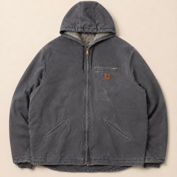 00‘s Carhartt J141 셰르파 라이닝 그레이 액티브 자켓