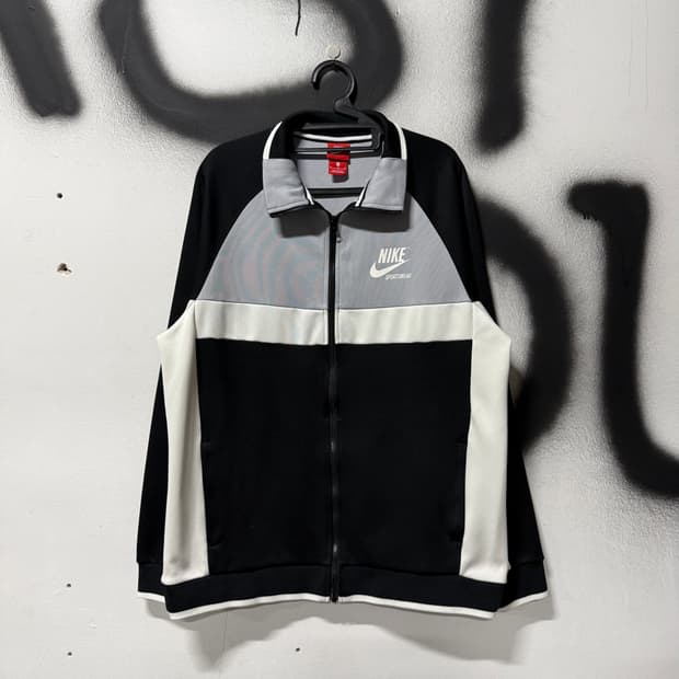 나이키 빅사이즈 스우시 올드스쿨 범고래 배색 트랙 져지 자켓