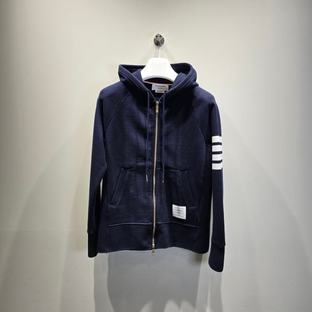 [중고/정품] 톰브라운 사선 완장 클래식 후드집업 네이비 3