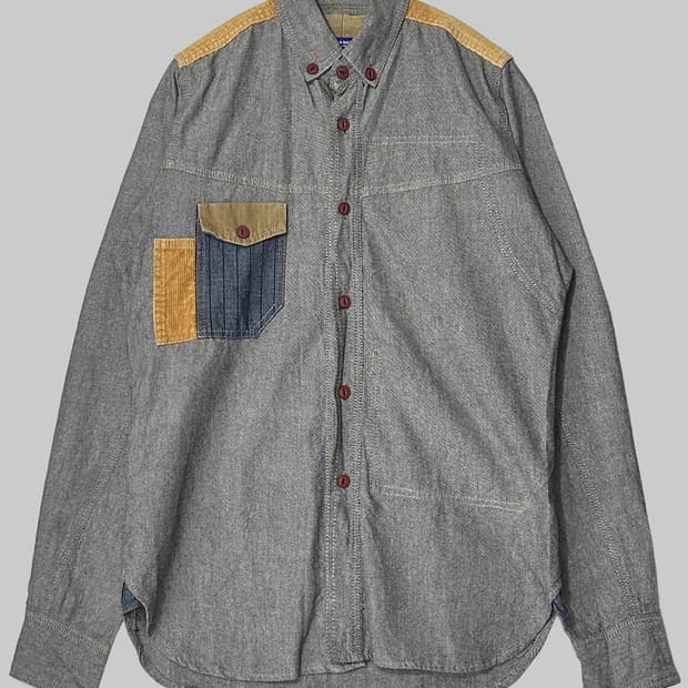 준야 와타나베 패치 셔츠