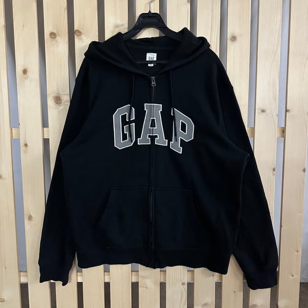 (L) GAP 갭 블랙 후드집업