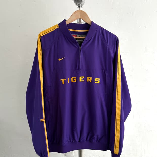 나이키 퍼플 타이거즈 웜업 자켓