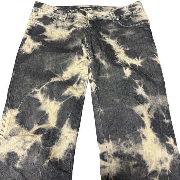 Tie die design skinny pants