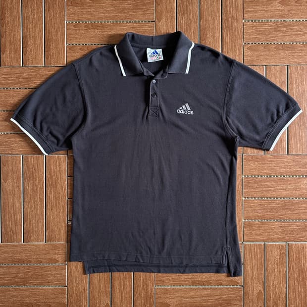 90’s Adidas cotton pk 1/2 tee