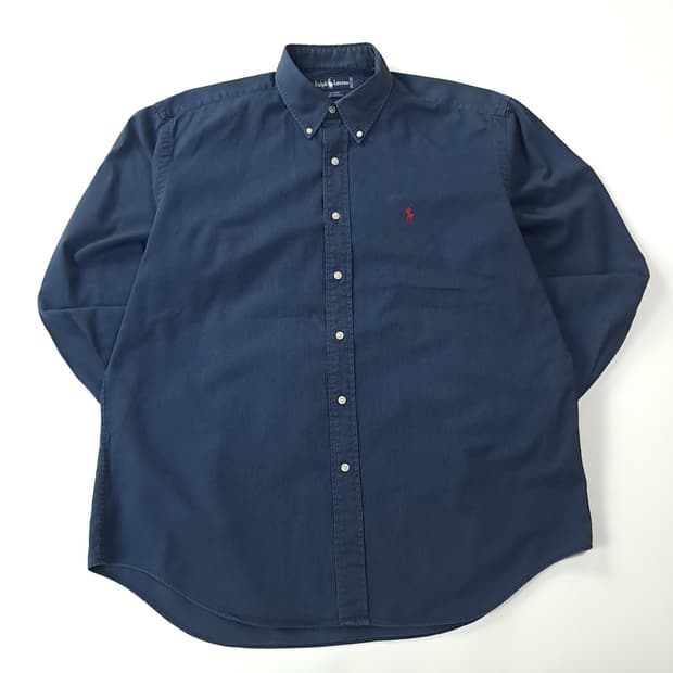 CK298 L 폴로 90s 미국판 블레어 다크네이비 셔츠 남방