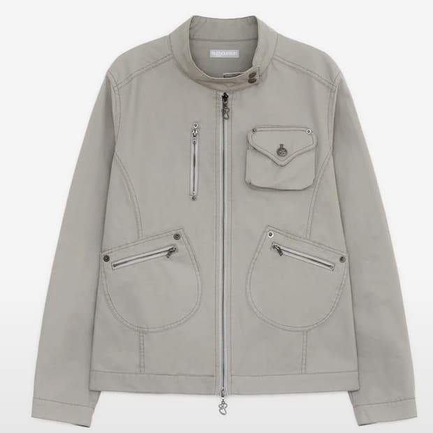 구함) 허그유어스킨 라이더코튼자켓 그레이 