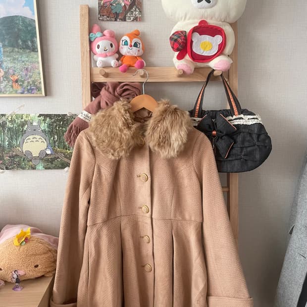 모리걸 빈티지 라떼갸루 퍼 코트 🤎🧡