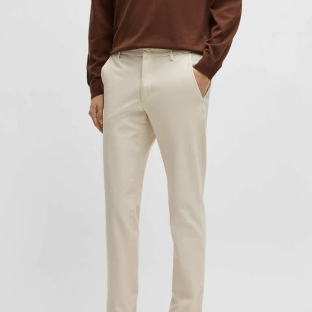 휴고 보스 카이토  오픈 화이트  치노 팬츠 