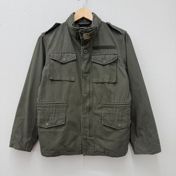 빈티지 RUSH HOUR 카키 밀리터리 점퍼