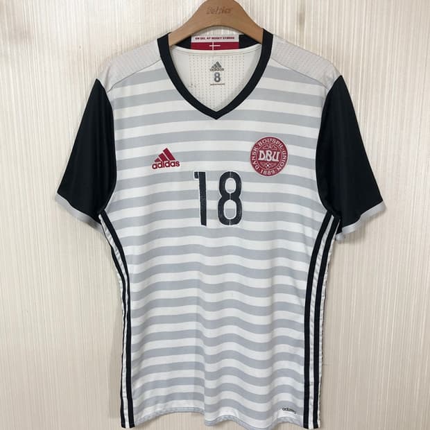 아디다스 15-16 덴마크축구국대 어웨이유니폼/져지 8사이즈 #18
