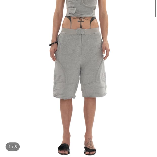 604service 바이커 밴딩 스웨트 쇼츠 