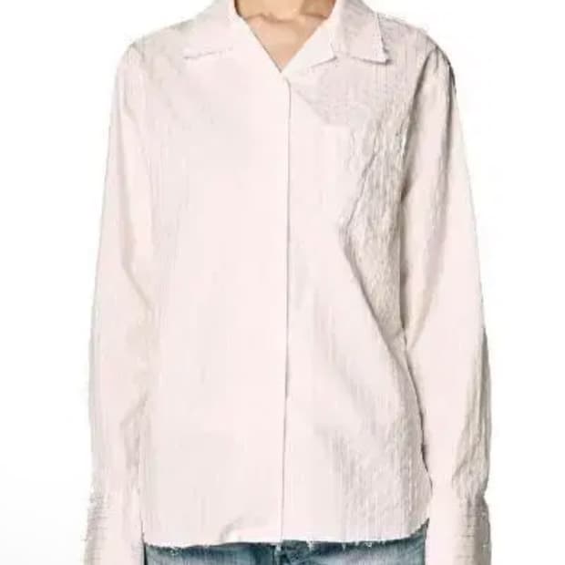 인스턴트펑크 화이트 스트라이프 셔츠