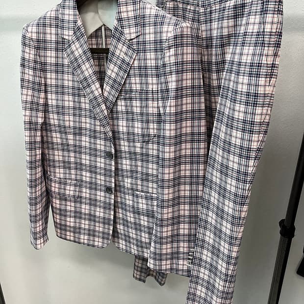 슬100,32) 안토니오 아줄로 컬렉션 체크슈트 