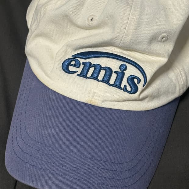 이미스 모자 볼캡 투톤 블루 os