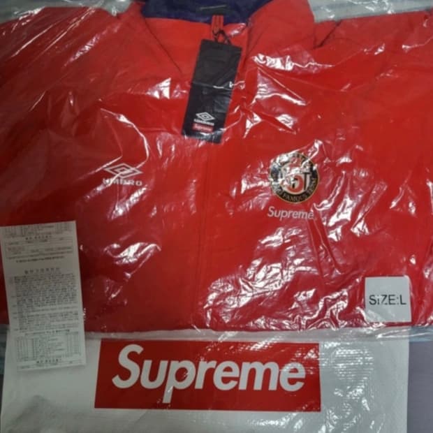 슈프림 엄브로 코튼 립스탑 트랙 자켓