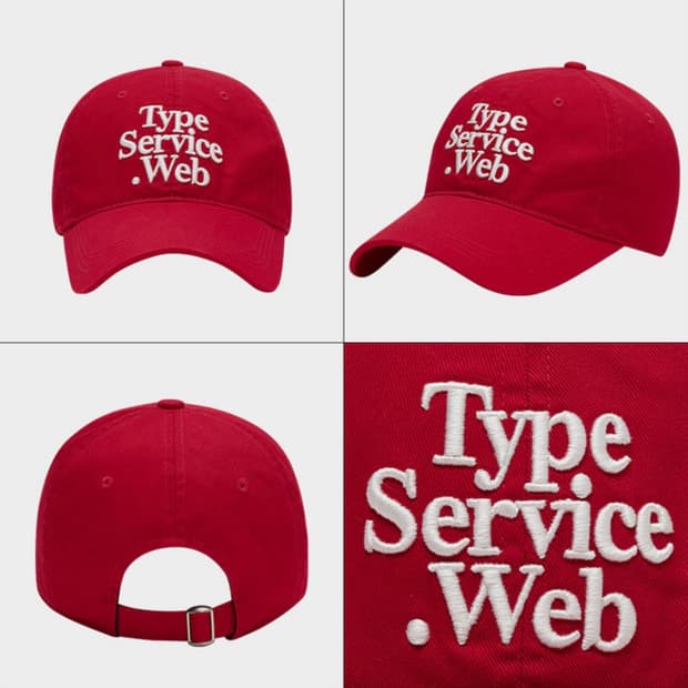 TYPESERCICE web cap red 