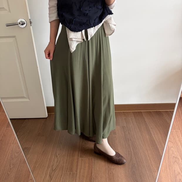 rayon | banding long skirt